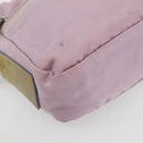 PRADA Shoulder Bag Nylon Pink Silver Auth hk3053-9
