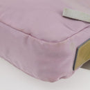 PRADA Shoulder Bag Nylon Pink Silver Auth hk3053-15