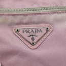 PRADA Shoulder Bag Nylon Pink Silver Auth hk3053-17