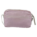 PRADA Shoulder Bag Nylon Pink Silver Auth hk3053-2