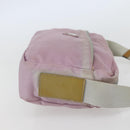PRADA Shoulder Bag Nylon Pink Silver Auth hk3053-4