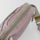 PRADA Shoulder Bag Nylon Pink Silver Auth hk3053-6