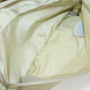 PRADA Shoulder Bag Nylon Beige Silver Auth hk3054-24