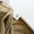 PRADA Shoulder Bag Nylon Beige Silver Auth hk3054-12