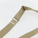 PRADA Shoulder Bag Nylon Beige Silver Auth hk3054-14