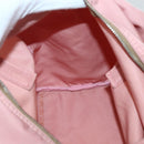 PRADA Hand Bag Nylon Pink Silver Auth hk3055-19
