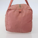 PRADA Hand Bag Nylon Pink Silver Auth hk3055-4