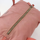 PRADA Hand Bag Nylon Pink Silver Auth hk3055-6