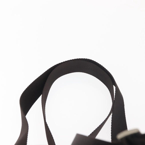 PRADA Backpack Nylon Khaki Silver Auth hk3056