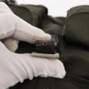 PRADA Backpack Nylon Khaki Silver Auth hk3056-10