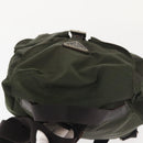 PRADA Backpack Nylon Khaki Silver Auth hk3056-6