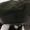 PRADA Backpack Nylon Khaki Silver Auth hk3056-7