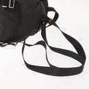 PRADA Backpack Nylon Khaki Silver Auth hk3056-8