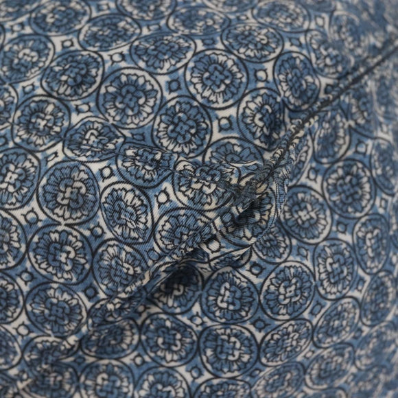 PRADA Tote Bag Nylon Blue Silver Auth hk3057