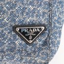 PRADA Tote Bag Nylon Blue Silver Auth hk3057-14
