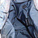 PRADA Tote Bag Nylon Blue Silver Auth hk3057-18