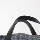 PRADA Tote Bag Nylon Blue Silver Auth hk3057-8