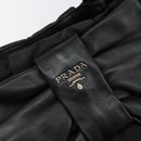 PRADA Tote Bag Nylon Black Silver Auth hk3058-14