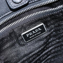 PRADA Tote Bag Nylon Black Silver Auth hk3058-15