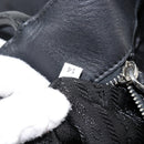 PRADA Tote Bag Nylon Black Silver Auth hk3058-21