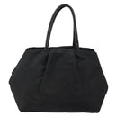 PRADA Tote Bag Nylon Black Silver Auth hk3058-3