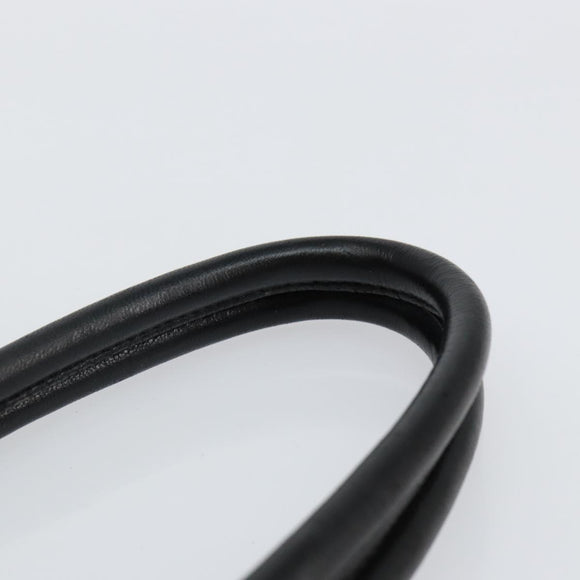 PRADA Tote Bag Nylon Black Silver Auth hk3058