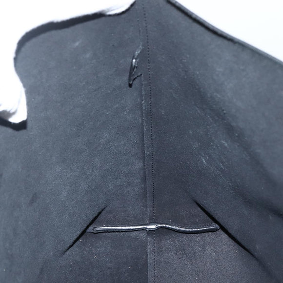 SAINT LAURENT Tote Bag Leather Black Auth hk3059