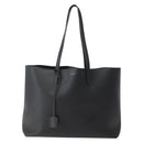 SAINT LAURENT Tote Bag Leather Black Auth hk3059-13