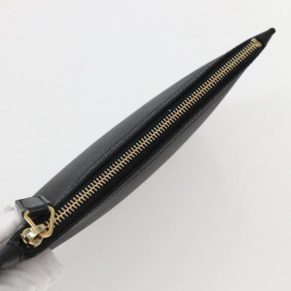 SAINT LAURENT Tote Bag Leather Black Auth hk3059