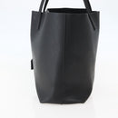 SAINT LAURENT Tote Bag Leather Black Auth hk3059-4