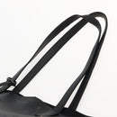 SAINT LAURENT Tote Bag Leather Black Auth hk3059-8