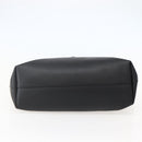 SAINT LAURENT Tote Bag Leather Black Auth hk3059-5