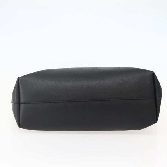 SAINT LAURENT Tote Bag Leather Black Auth hk3059