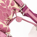 SAINT LAURENT Tote Bag Canvas Silver Purple 147396 Auth hk3060-10