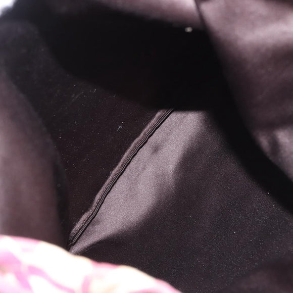 SAINT LAURENT Tote Bag Canvas Silver Purple 147396 Auth hk3060