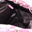 SAINT LAURENT Tote Bag Canvas Silver Purple 147396 Auth hk3060-19