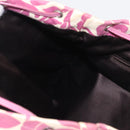 SAINT LAURENT Tote Bag Canvas Silver Purple 147396 Auth hk3060-20