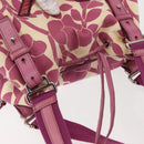 SAINT LAURENT Tote Bag Canvas Silver Purple 147396 Auth hk3060-6