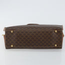 CELINE Macadam Canvas Hand Bag PVC Leather Brown Gold Auth hk3063-9