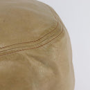 Miu Miu Tote Bag Leather Beige Gold Auth hk3064-16