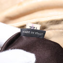 Miu Miu Tote Bag Leather Beige Gold Auth hk3064-21