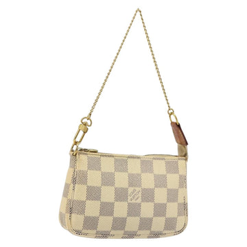 LOUIS VUITTON Damier Azur Mini Pochette Accessoires Pouch N63005 LV Auth hk3071