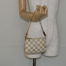 LOUIS VUITTON Damier Azur Mini Pochette Accessoires Pouch N63005 LV Auth hk3071-20