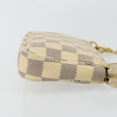 LOUIS VUITTON Damier Azur Mini Pochette Accessoires Pouch N63005 LV Auth hk3071-3