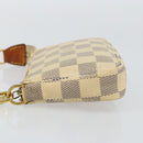 LOUIS VUITTON Damier Azur Mini Pochette Accessoires Pouch N63005 LV Auth hk3071-4