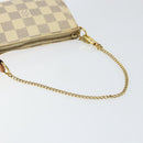 LOUIS VUITTON Damier Azur Mini Pochette Accessoires Pouch N63005 LV Auth hk3071-7