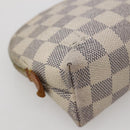 LOUIS VUITTON Damier Azur Pochette Cosmetic PM Pouch N60024 LV Auth hk3072-16