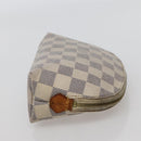 LOUIS VUITTON Damier Azur Pochette Cosmetic PM Pouch N60024 LV Auth hk3072-4