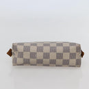 LOUIS VUITTON Damier Azur Pochette Cosmetic PM Pouch N60024 LV Auth hk3072-6