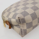 LOUIS VUITTON Damier Azur Pochette Cosmetic PM Pouch N60024 LV Auth hk3072-14